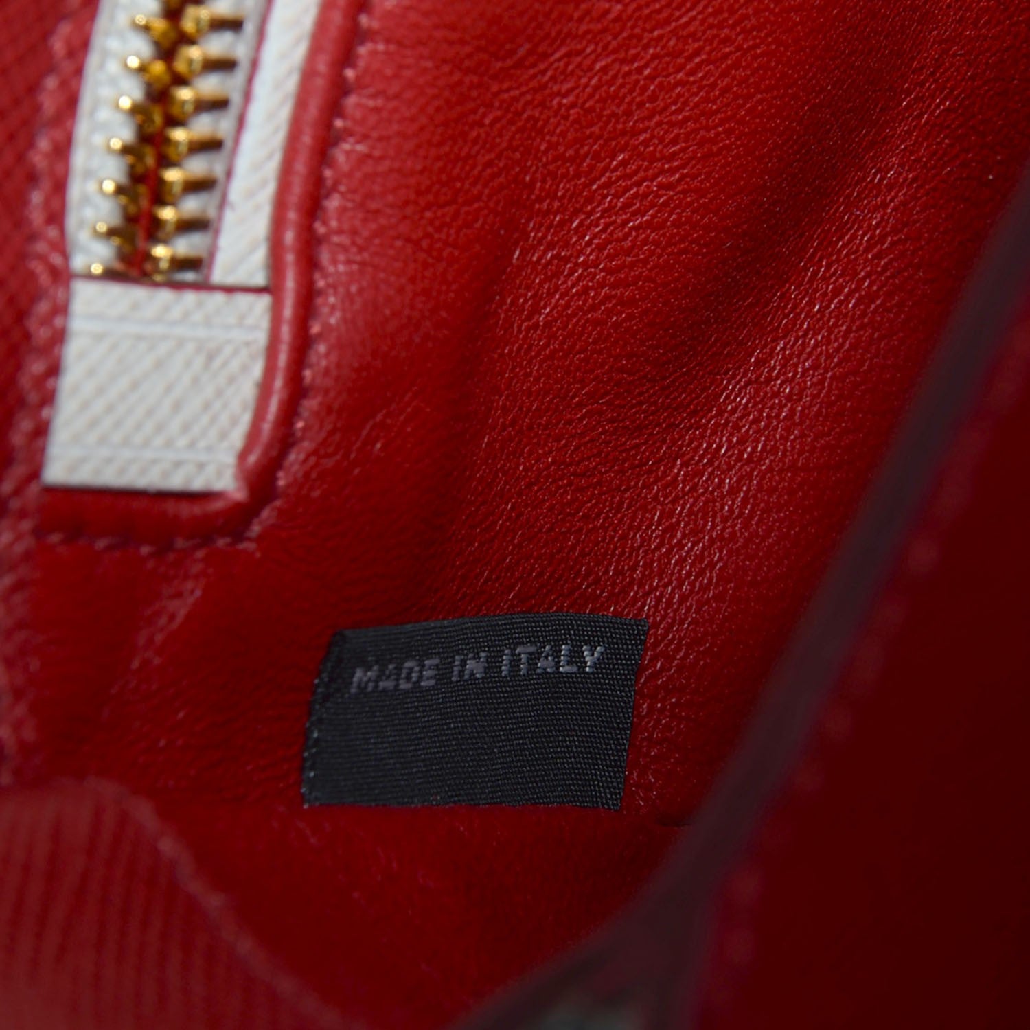 Prada Saffiano Turnlock Shoulder Bag Fuoco White 7 of 7