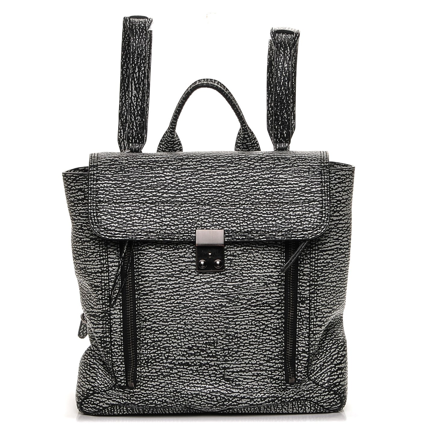 3.1 Textured Calfskin Pashli Backpack Black Cream
