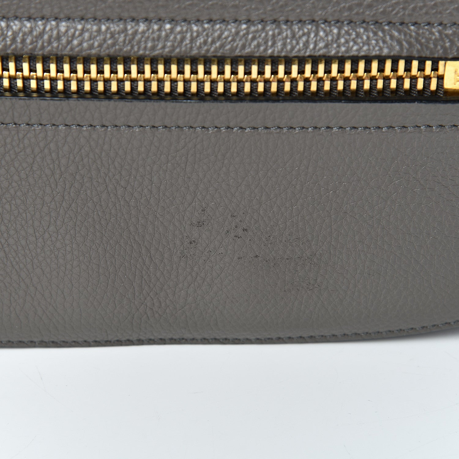 Tom Ford Grained Calfskin Soft Jennifer Saddle Bag Graphite 13 of 14