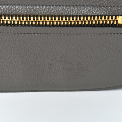 Tom Ford Grained Calfskin Soft Jennifer Saddle Bag Graphite 13 of 14