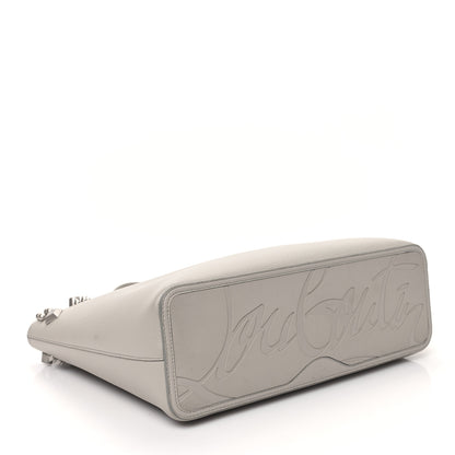 Christian Louboutin Calfskin Empire Spike Studded East West Cabata Tote Light Grey 5 of 11