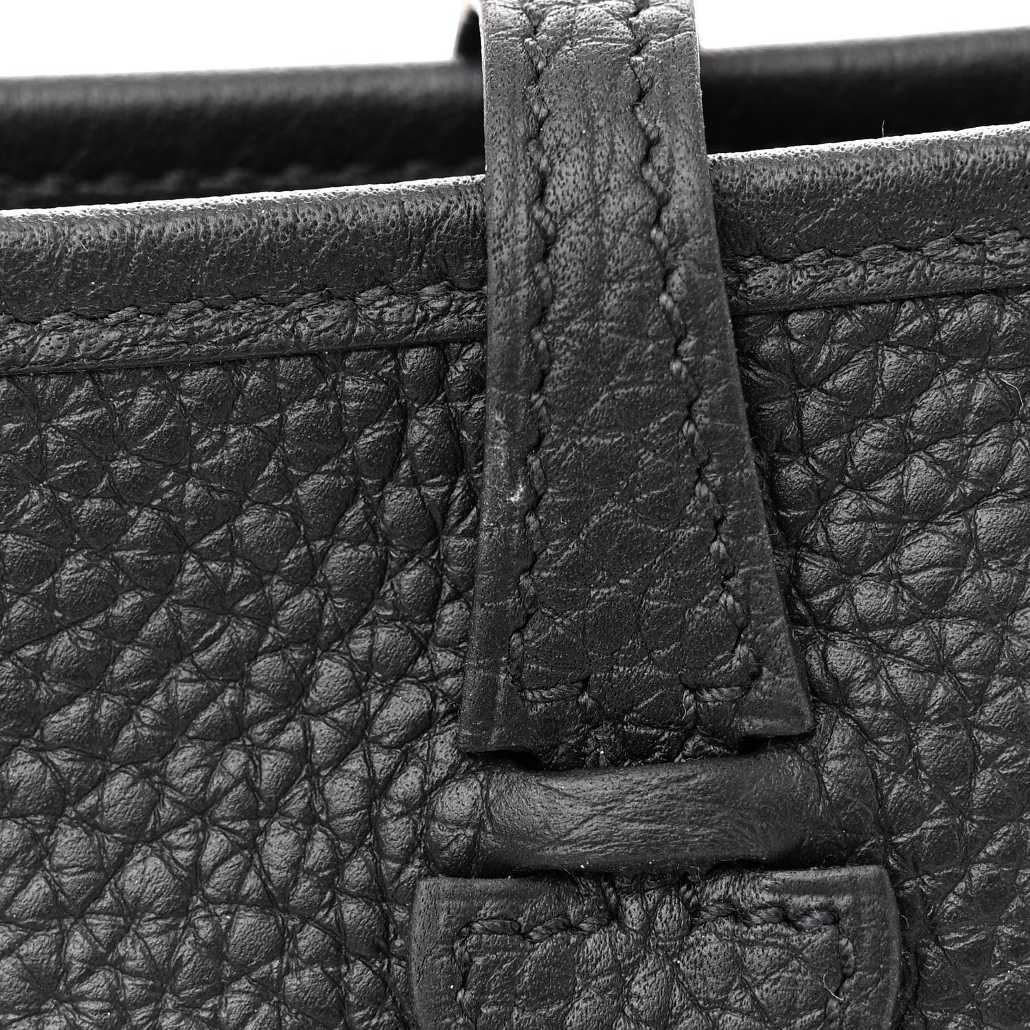 Hermes Taurillon Clemence Evelyne TPM Black 11 of 12