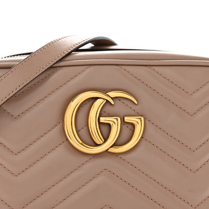 Gucci Calfskin Matelasse Small GG Marmont Chain Shoulder Bag Porcelain Rose 8 of 13