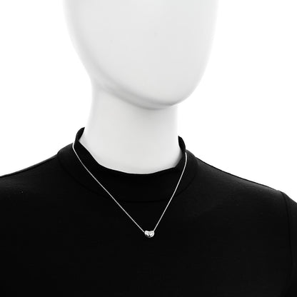 Tiffany Sterling Silver Elsa Peretti 11mm Bean Pendant Necklace 2 of 5