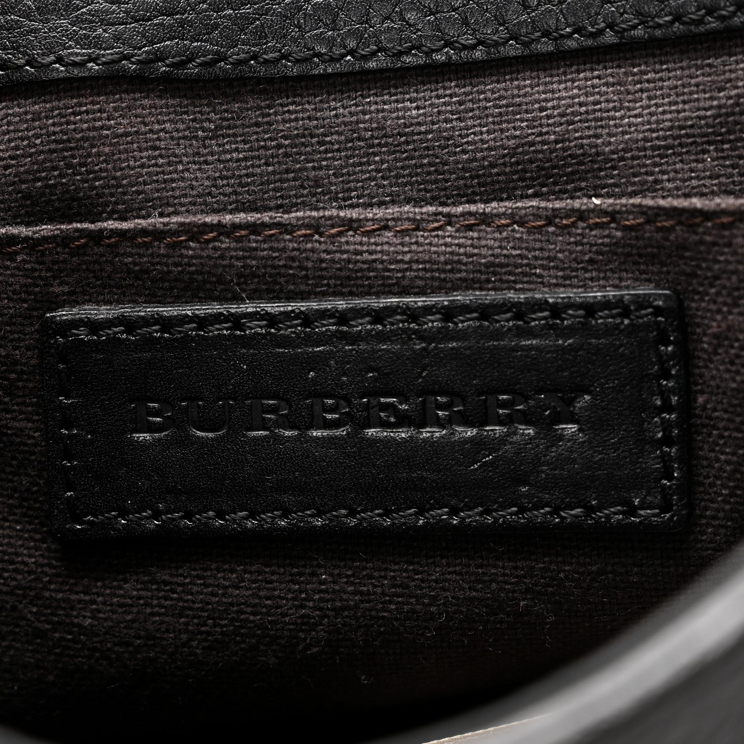 Burberry Haymarket Check Maydown Crossbody Bag Black 6 of 11