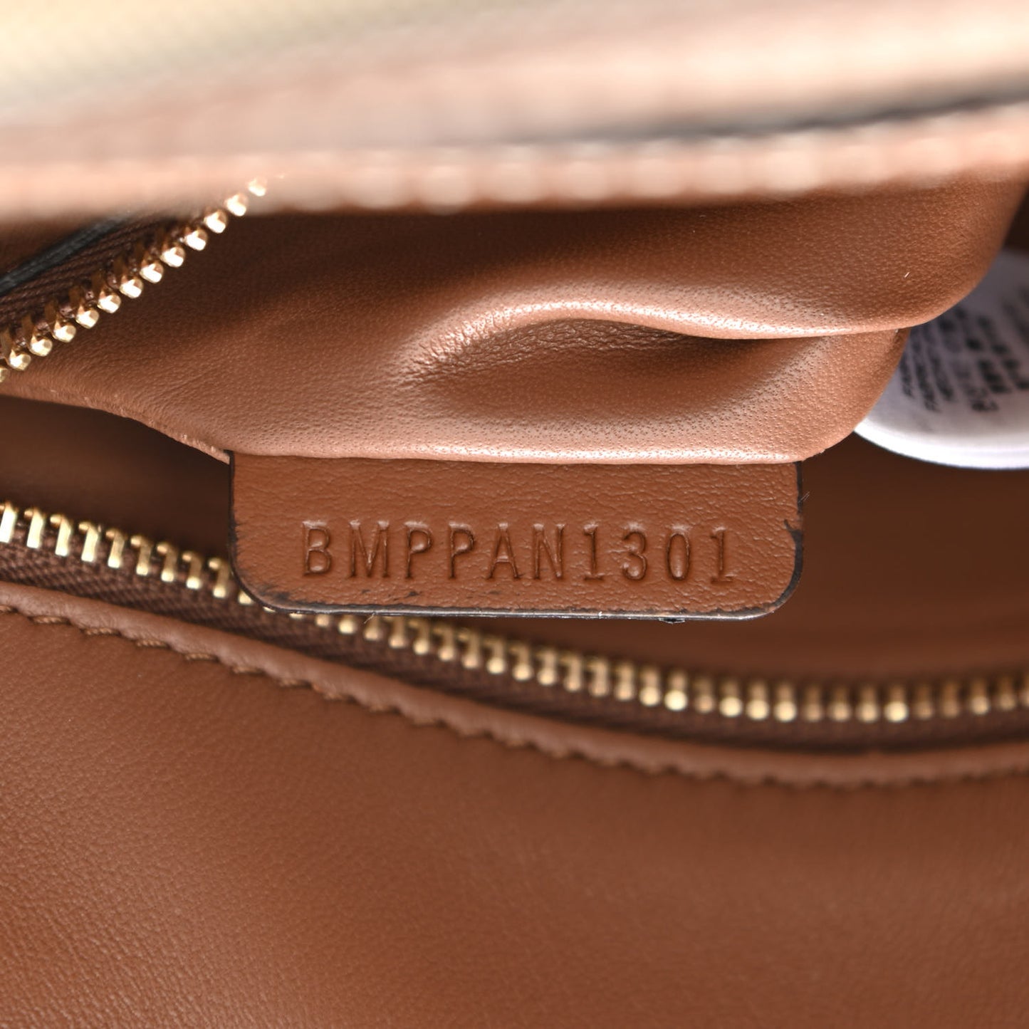 Canvas Smooth Calfskin Two Tone Mini Pocket Bag Natural Malt Brown