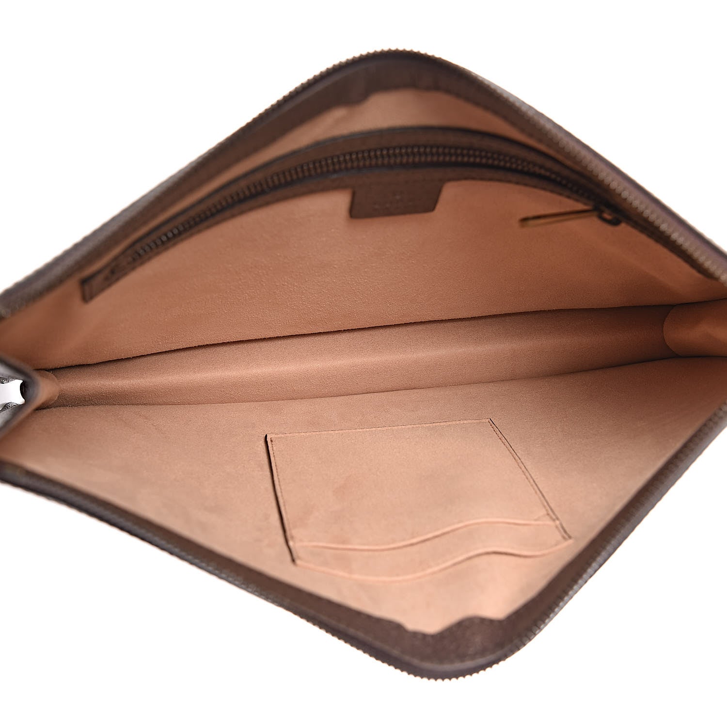 Gucci GG Supreme Monogram Web Ophidia Portfolio Pouch Beige New Acero 5 of 7