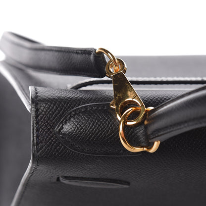 Hermes Epsom Kelly Sellier 28 Black 16 of 34
