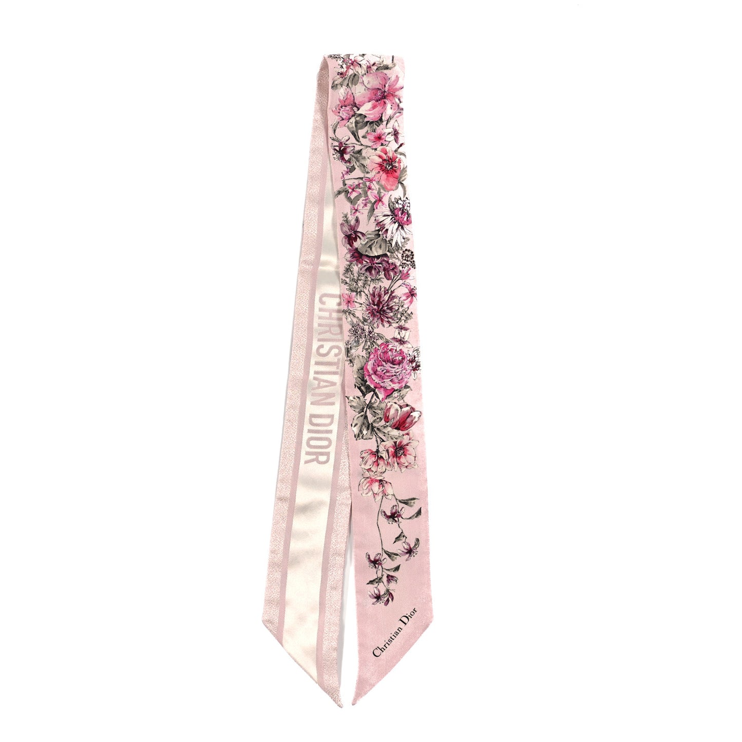 Silk Floral Mitzah Scarf Rose
