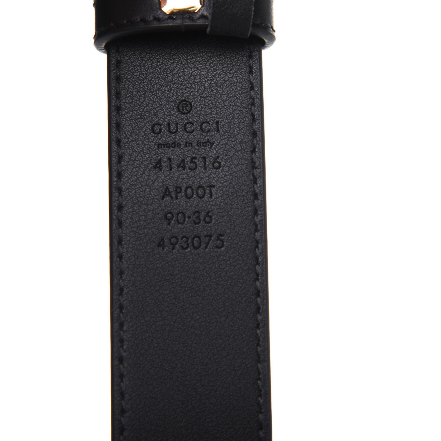 Calfskin Double G 30mm Belt 90 36 Black