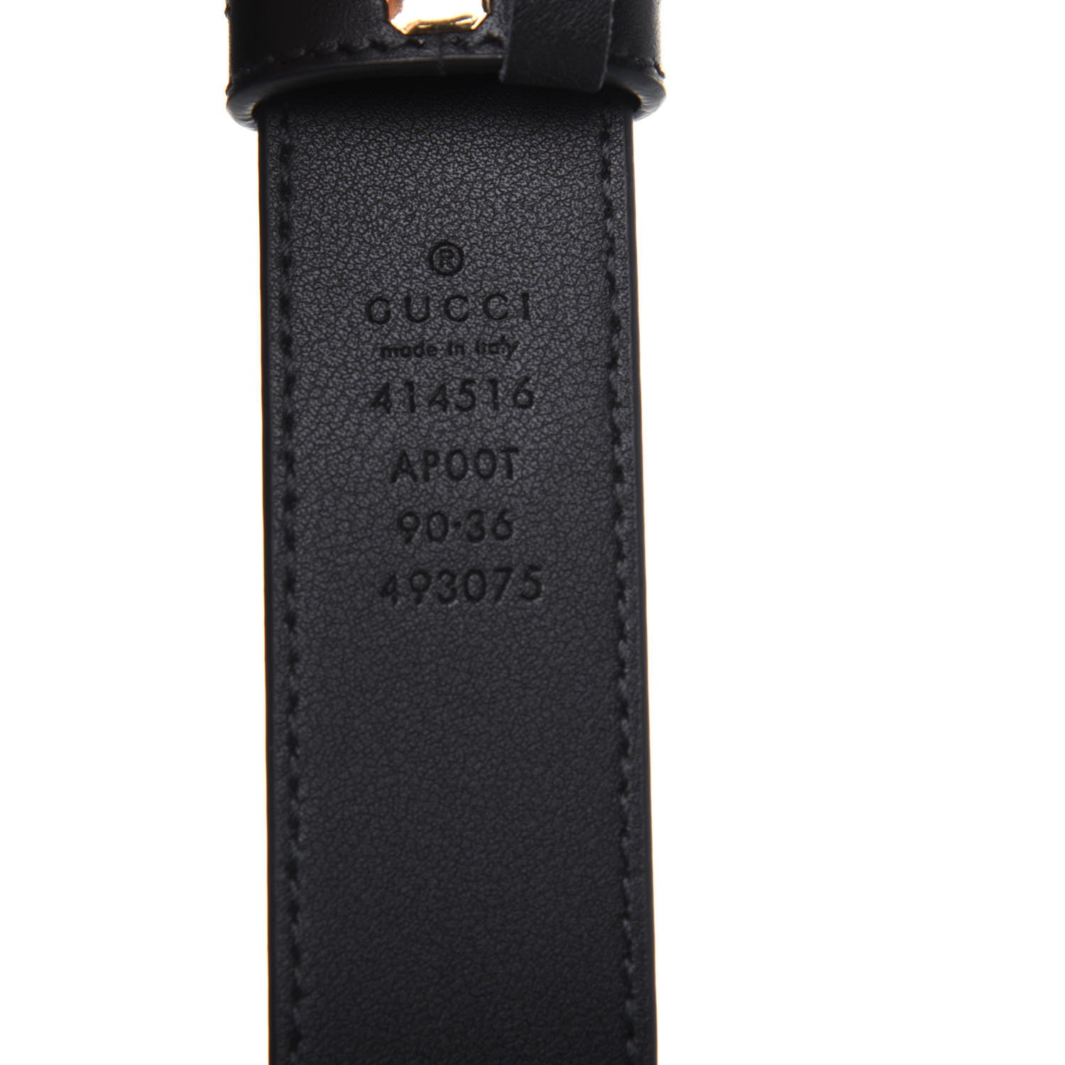 Gucci Calfskin Double G 30mm Belt 90 36 Black 3 of 7