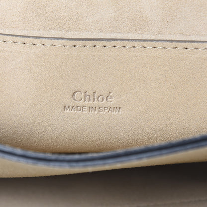 Chloe Suede Calfskin Small Faye Shoulder Bag Cloudy Blue 6 of 16
