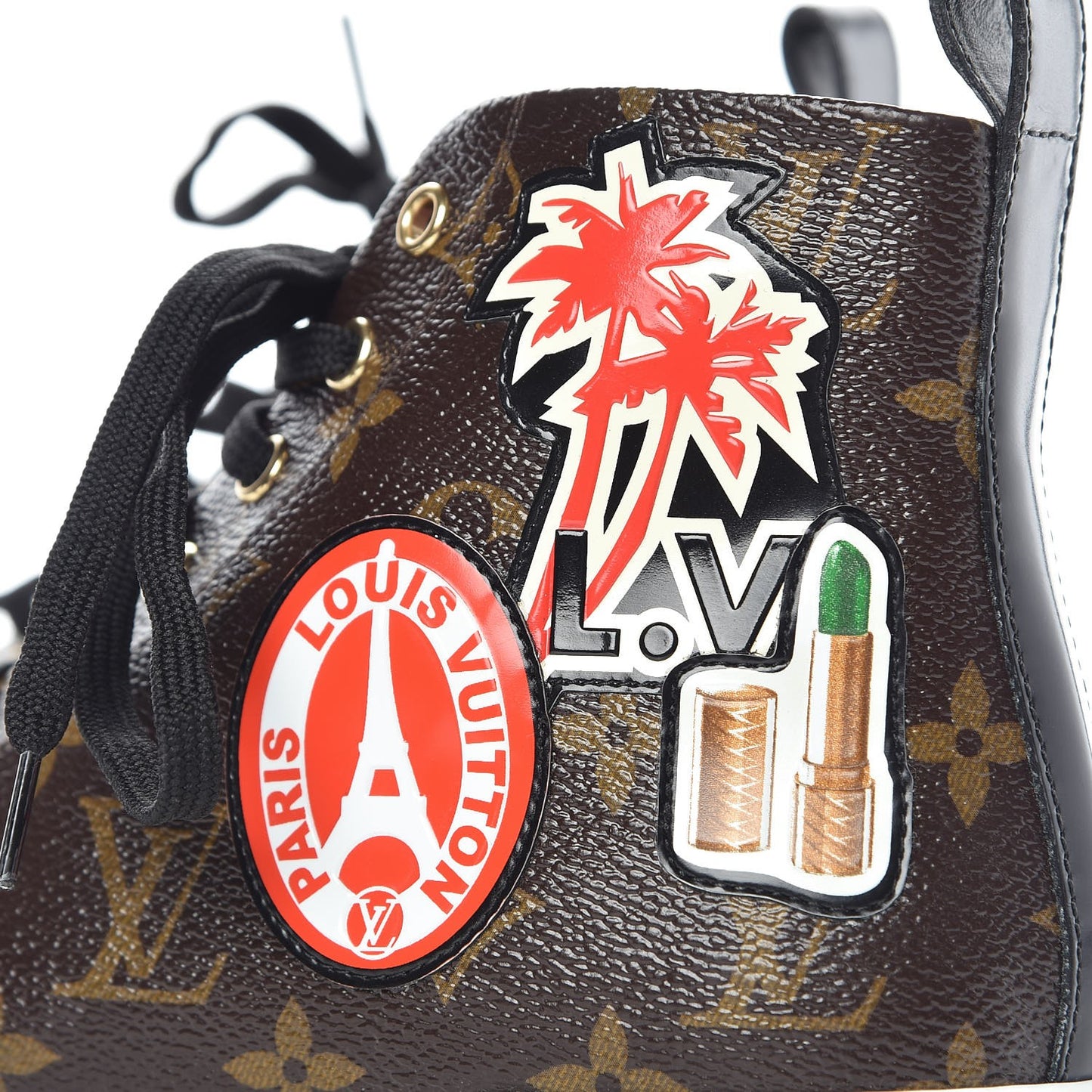 Calfskin Monogram World Tour Sneaker Boot 36