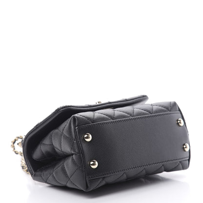 Chanel Caviar Quilted Extra Mini Coco Handle Flap Black 4 of 11