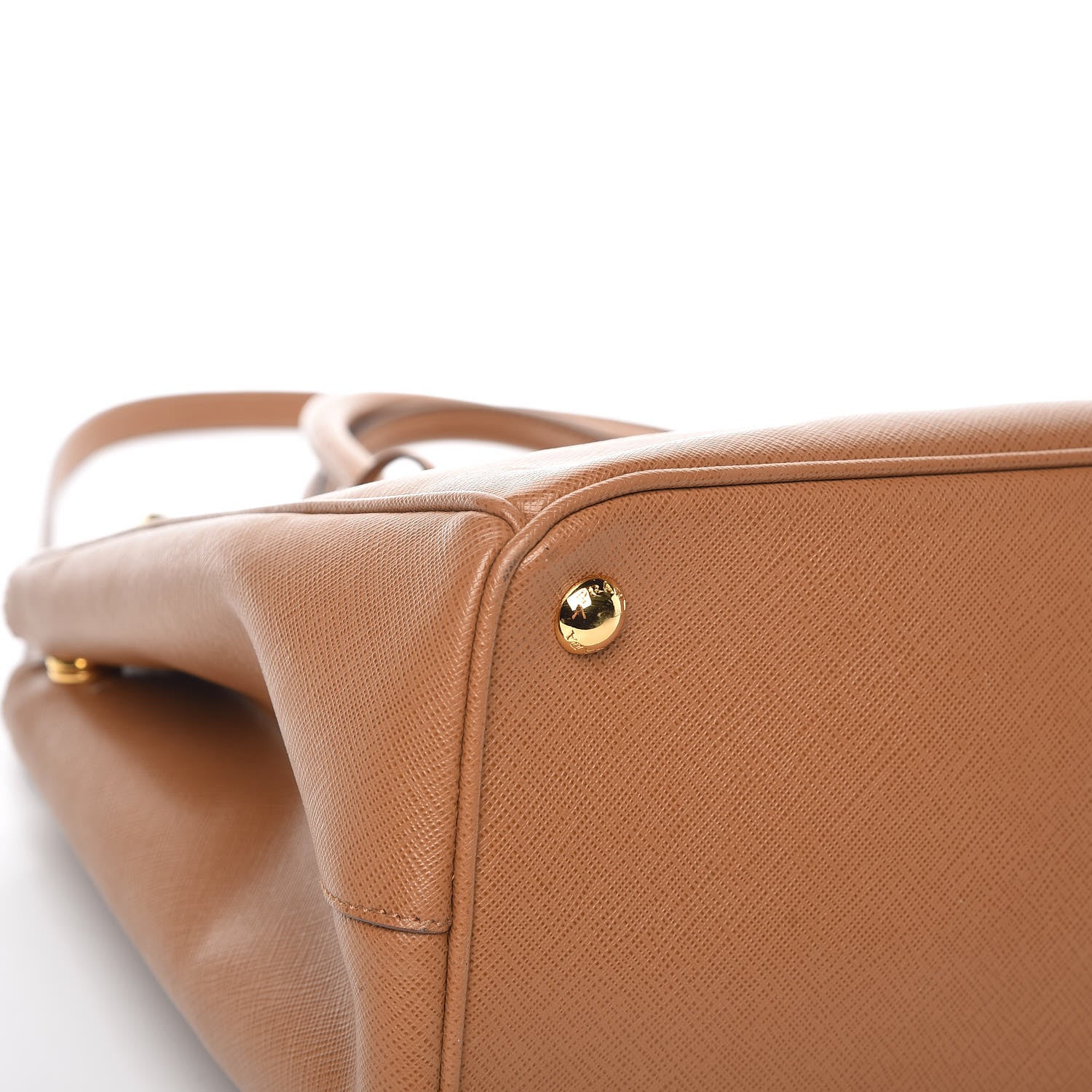Prada Saffiano Medium Galleria Double Zip Tote Caramel 8 of 11