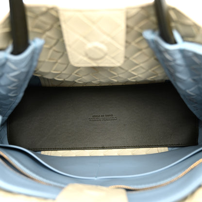 Bottega Veneta Nappa Intrecciato Medium Andiamo Shoulder Bag Sea Salt Ice Kaki 5 of 9