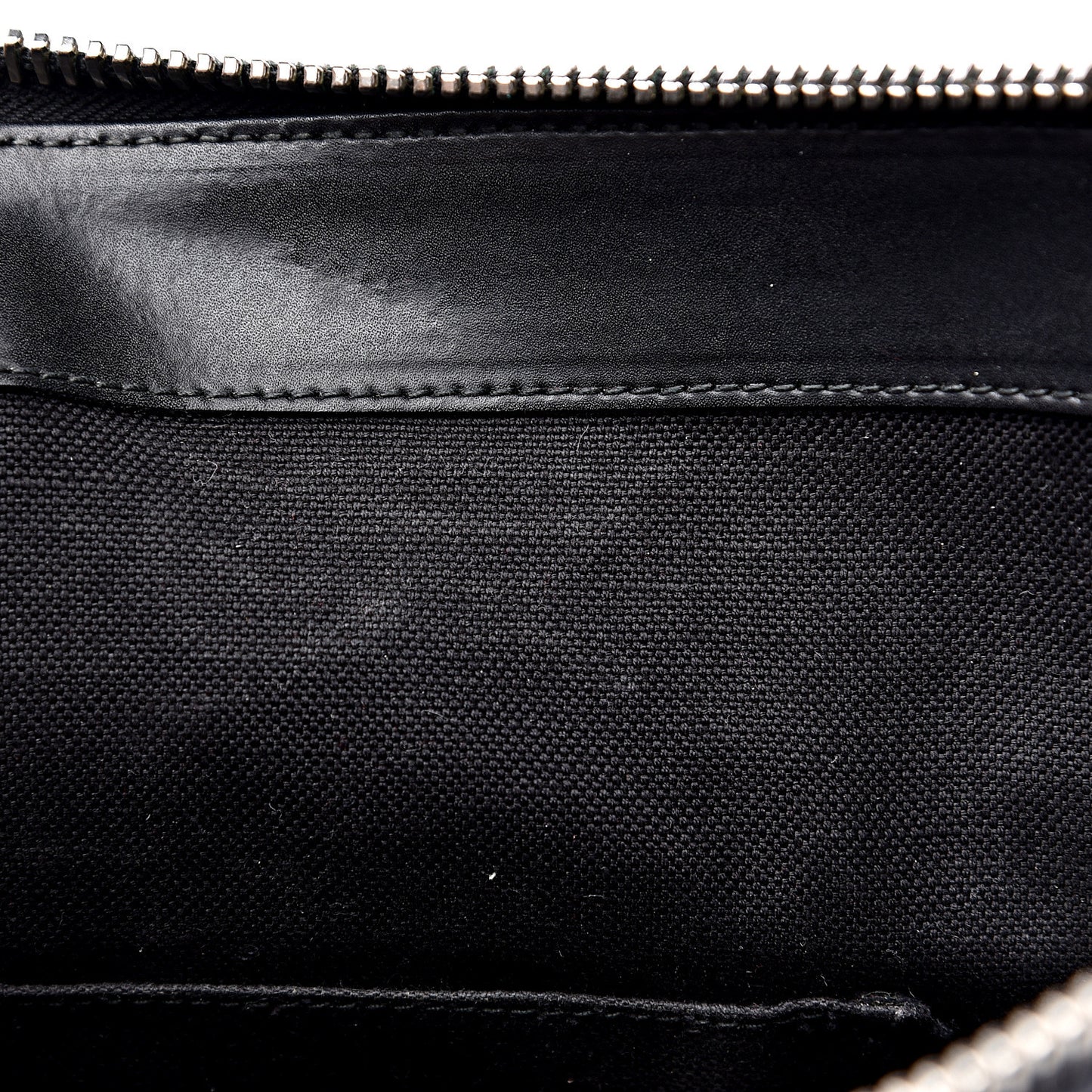 GG Supreme Monogram Appia Calfskin Web Flat Messenger Bag Black Grey