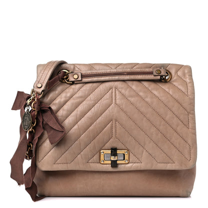 Lanvin Lambskin Quilted Medium Happy Shoulder Bag Mastic 1 of 17