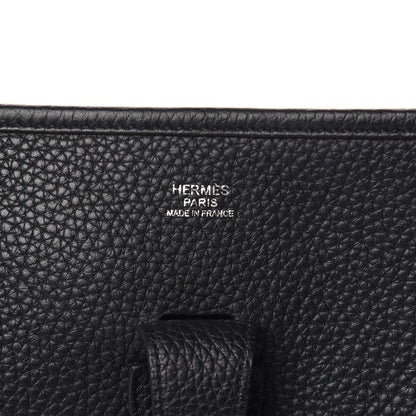 Hermes Taurillon Clemence Evelyne III GM Black 6 of 10