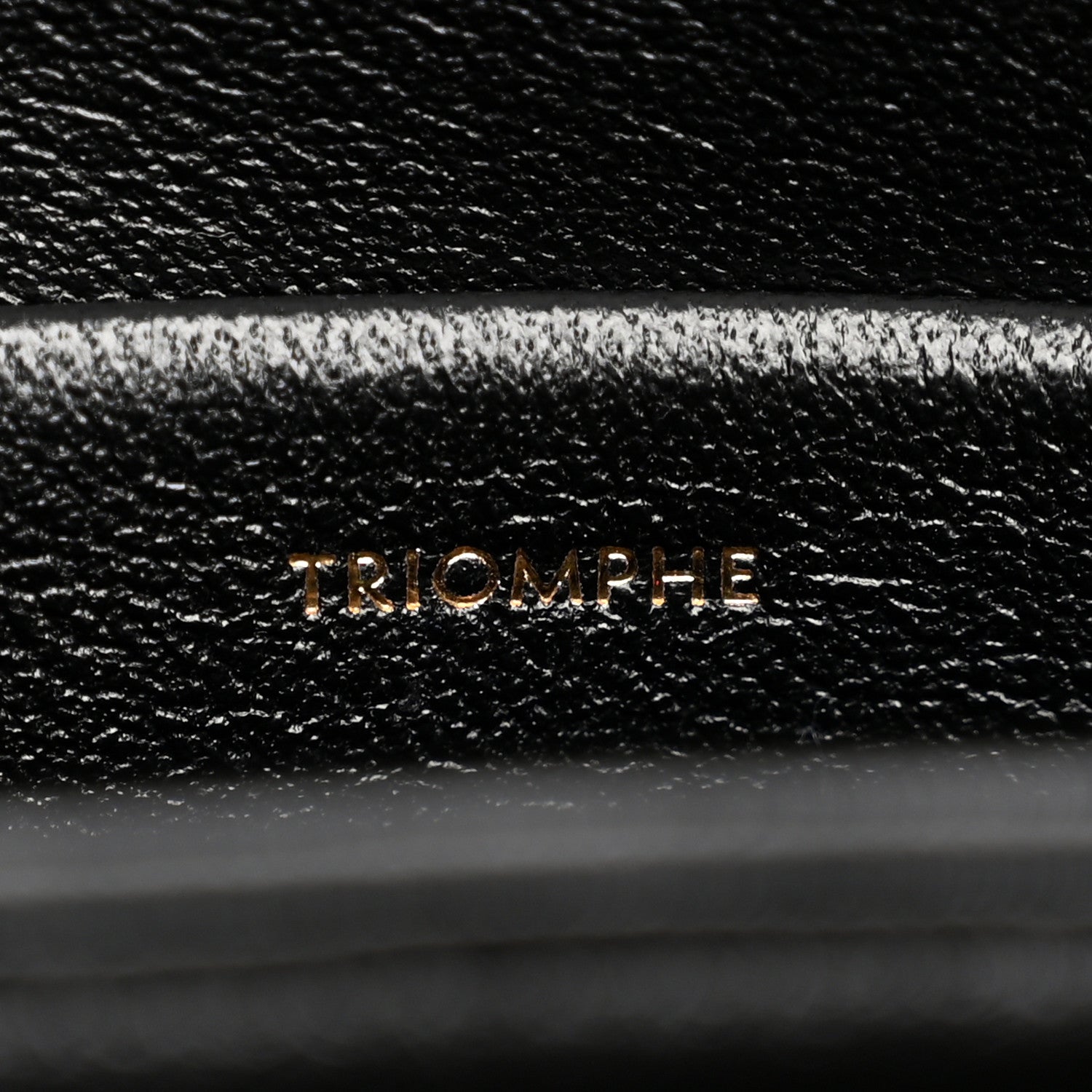 Celine Shiny Calfskin Medium Triomphe Black 9 of 13