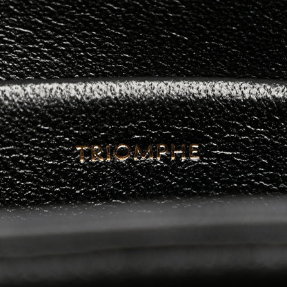 Celine Shiny Calfskin Medium Triomphe Black 9 of 13