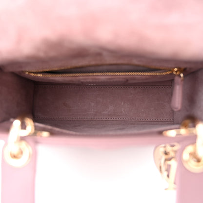 Christian Dior Lambskin Cannage Small My ABCDior Lady Dior Purple 5 of 10