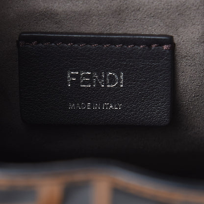 Fendi Vitello Liberty F is Fendi FF Embossed Mini Mon Tresor Bucket Bag Tobacco Black 6 of 11