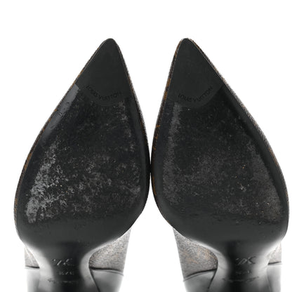 Louis Vuitton Monogram Cherie Pumps 37.5 Black 9 of 9