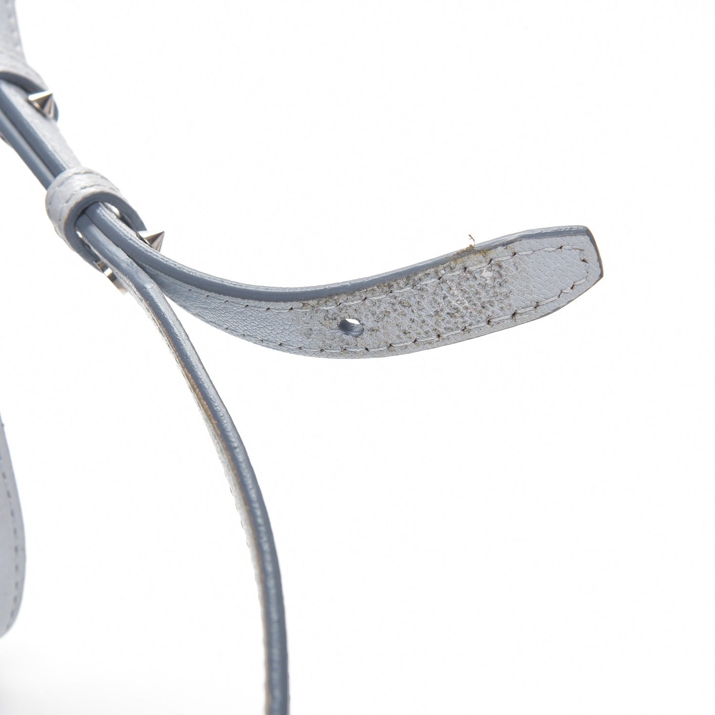Sugar Goatskin Mini Antigona Baby Blue
