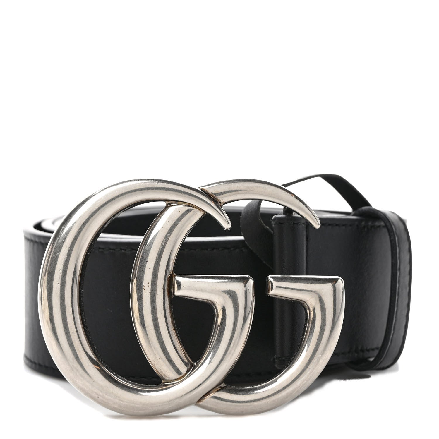 Gucci Moon Calfskin Nickel Double G 40mm Belt 90 36 Black 1 of 4