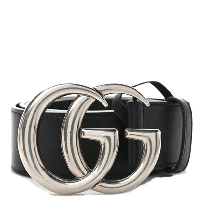 Gucci Moon Calfskin Nickel Double G 40mm Belt 90 36 Black 1 of 4