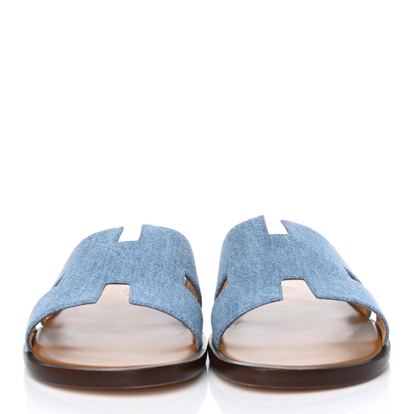 Denim Canvas Mens Izmir Sandals 42 Bleu Clair
