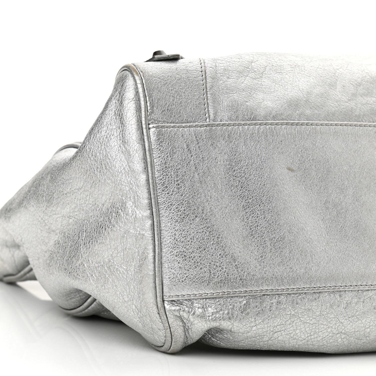 Balenciaga Metallic Agneau Classic Hardware Velo Gris Aluminum 9 of 11