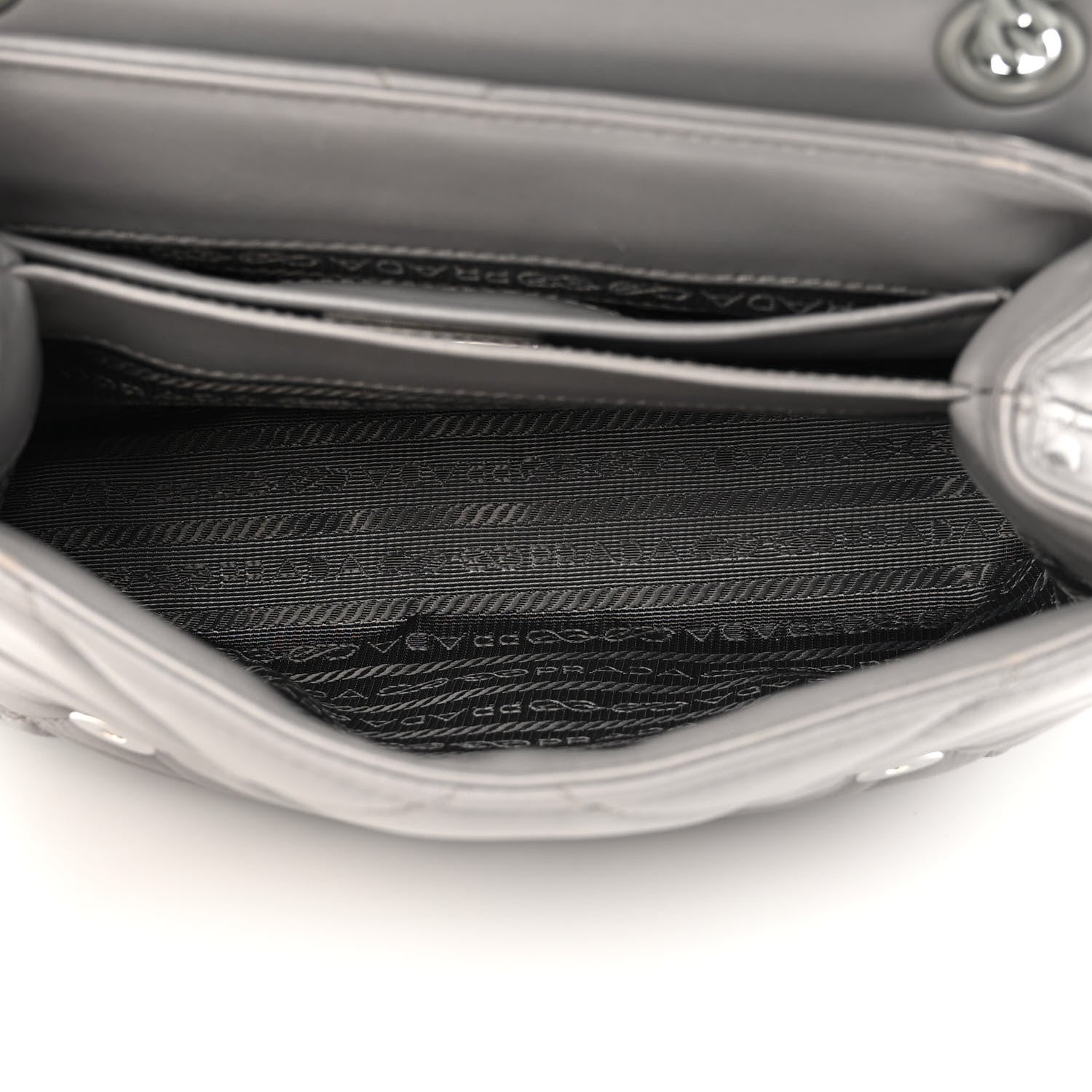 Prada Nappa Triangle Stitched Small Spectrum Bag Marmo 5 of 12