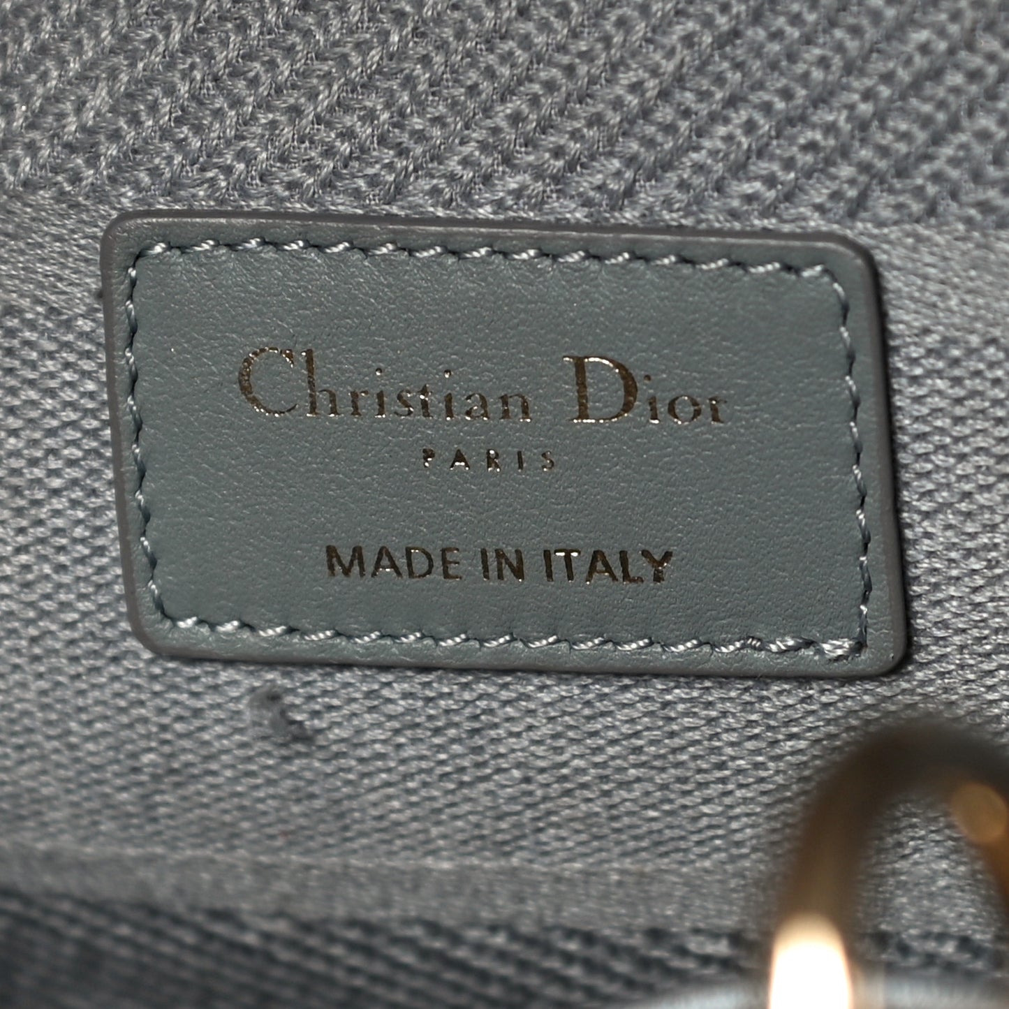 Canvas Embroidered Cannage Lady D-Lite Gray