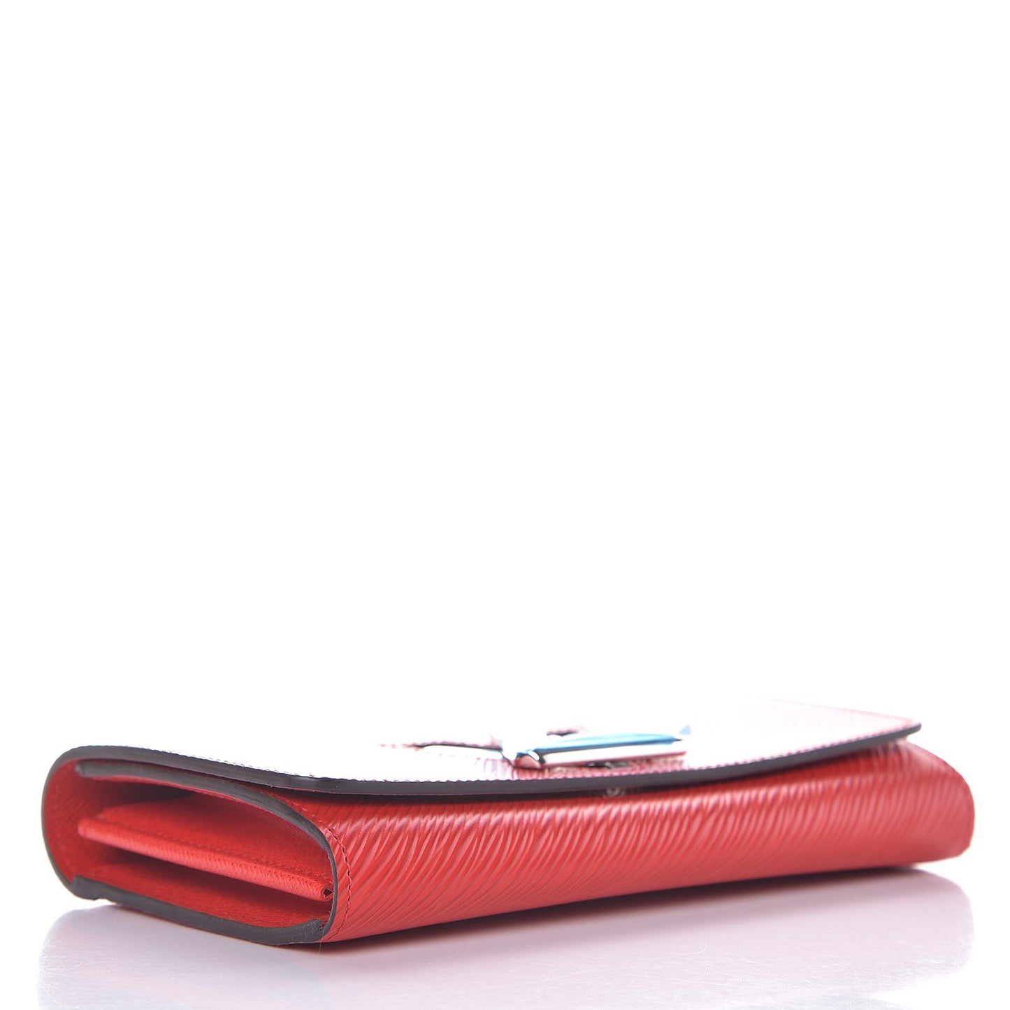 Epi Twist Wallet Coquelicot
