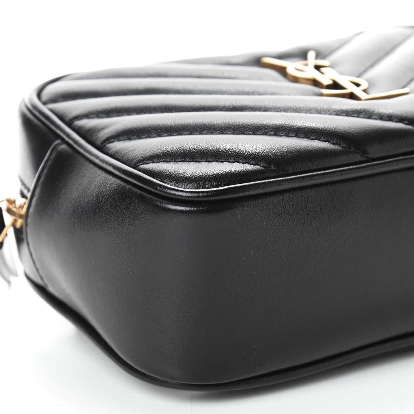 Calfskin Matelasse Monogram Lou Belt Bag Black