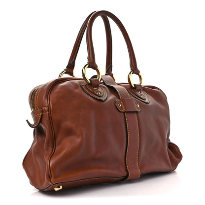 Marc Jacobs Calfskin Venetia Satchel Brown 3 of 12