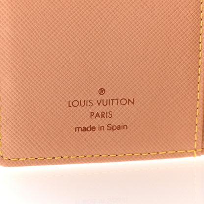 Louis Vuitton Mini Lin Small Ring Agenda Cover Blue 6 of 9