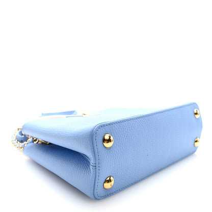 Louis Vuitton Taurillon Capucines BB Bleu de Provence Greige Doux 4 of 9