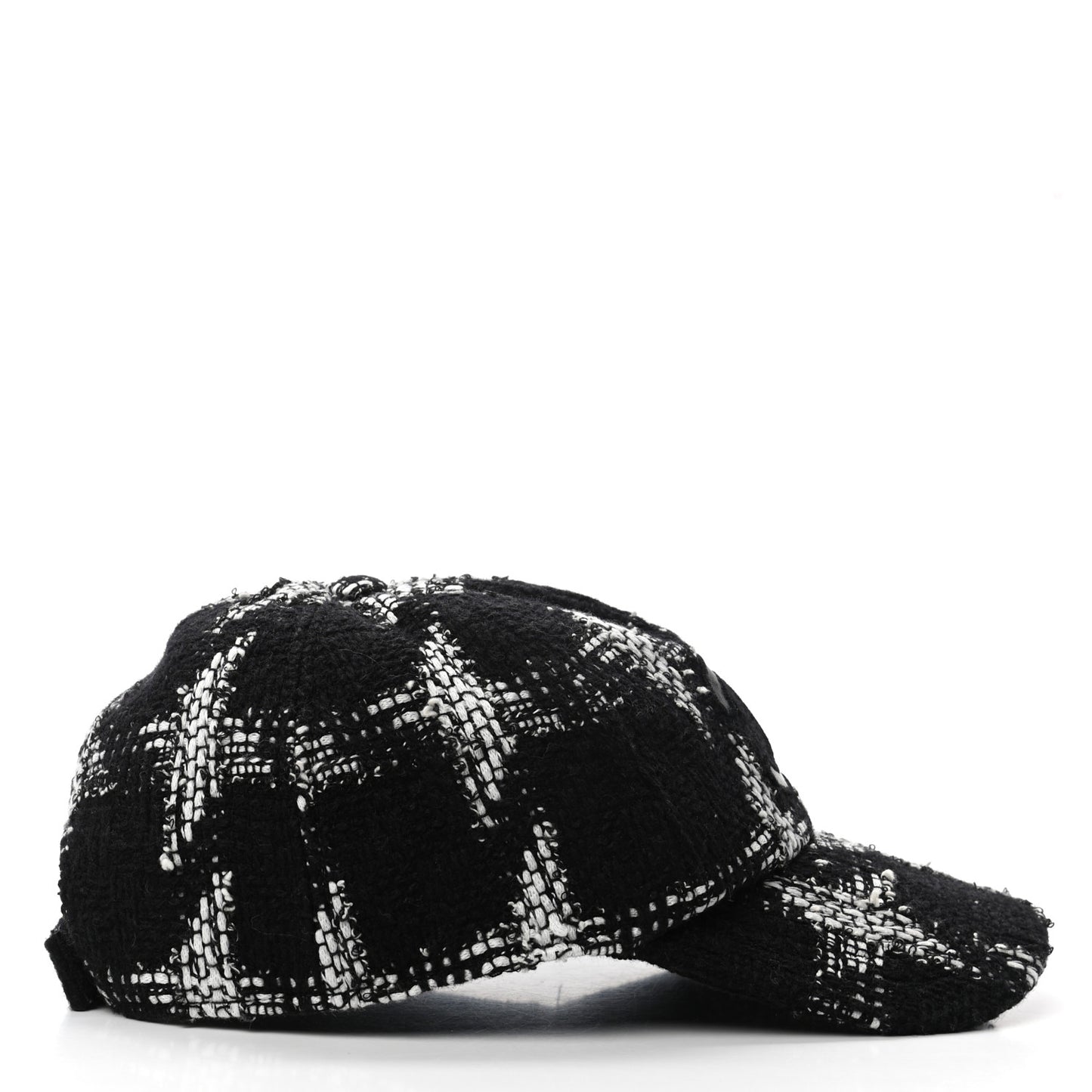 Tweed Cap Hat M Black White