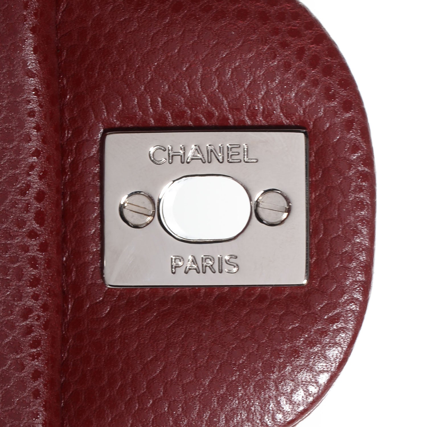Chanel Caviar Quilted Mini Rectangular Flap Dark Red 6 of 9