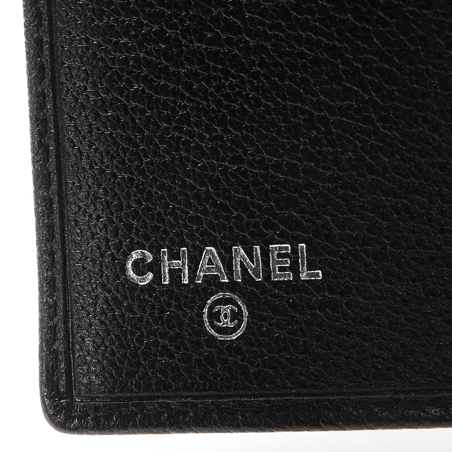 Chanel Goatskin Camellia Card Holder Wallet Black 6 of 9
