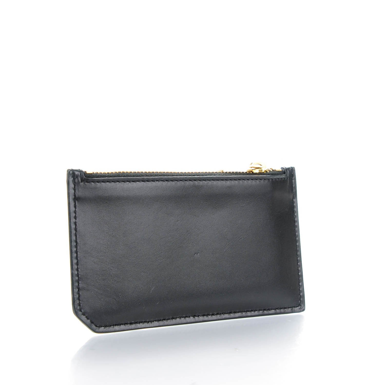 Saint Laurent Calfskin 5 Fragments Zip Pouch Card Holder Black 3 of 7