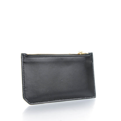 Saint Laurent Calfskin 5 Fragments Zip Pouch Card Holder Black 3 of 7