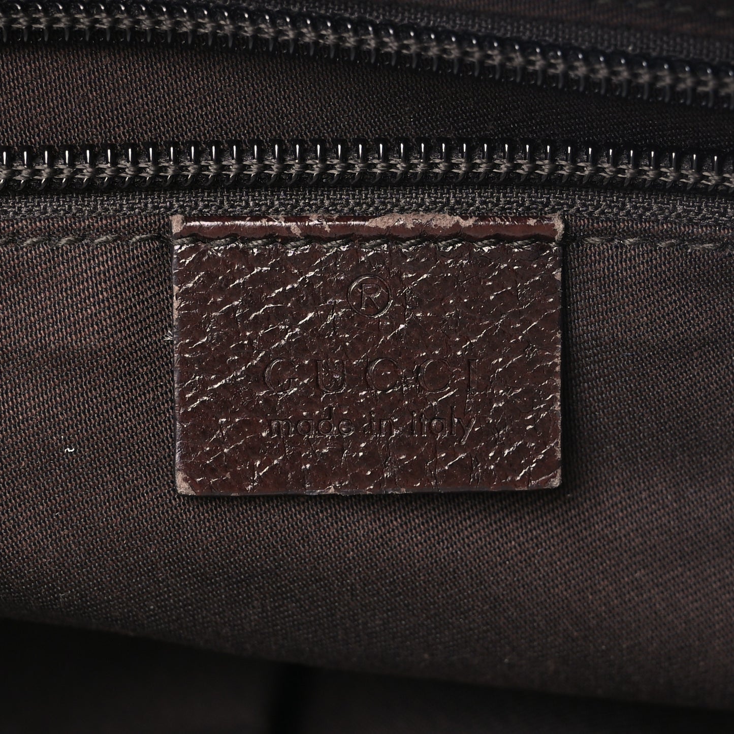 Monogram Web Medium Half Moon Hobo Dark Brown