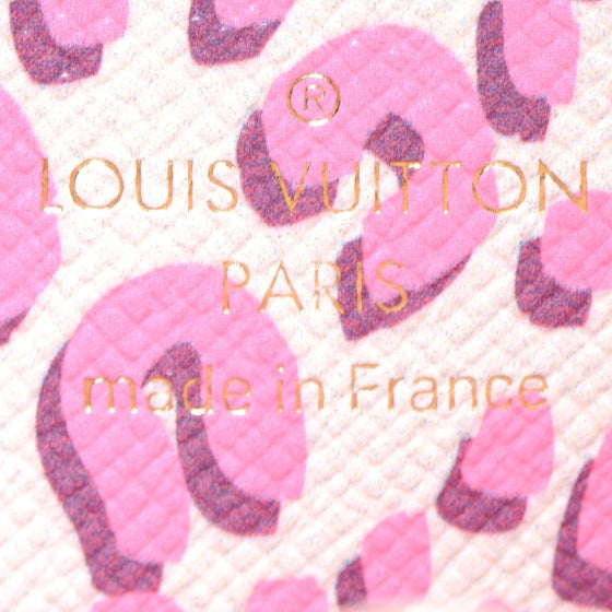 Louis Vuitton Monogram Leopard Coeur Heart Coin Purse Blanc Corail 6 of 7