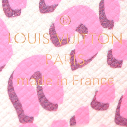 Louis Vuitton Monogram Leopard Coeur Heart Coin Purse Blanc Corail 6 of 7