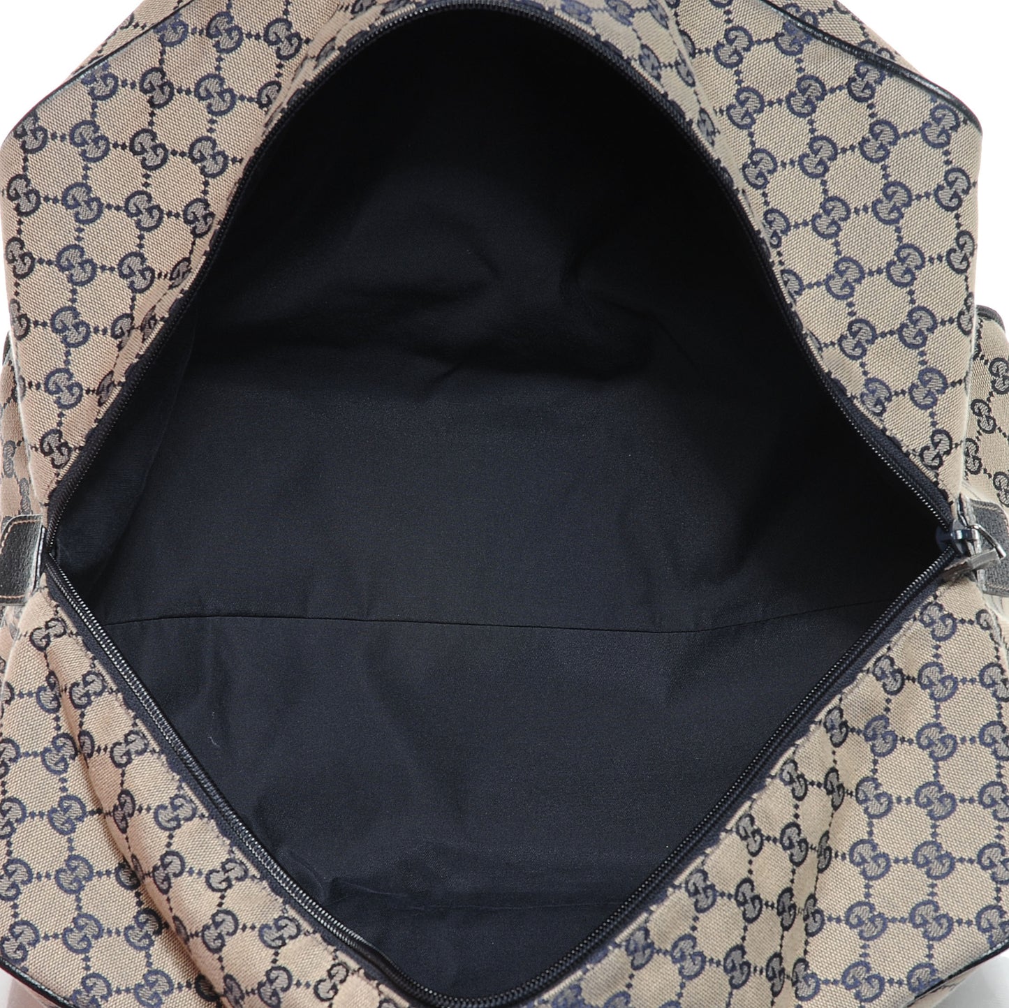 GG Monogram Web Medium Collapsable Carry On Duffle Navy
