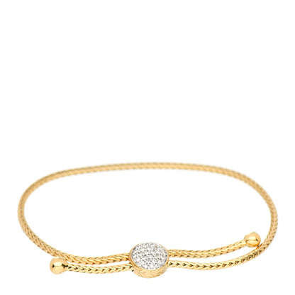 John Hardy 18K Yellow Gold Diamond Classic Chain Pull Through Bracelet 1 of 4